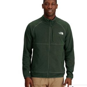 NORTH FACE CANYONLANDS FULL ZIP SWEATER HOODIE DARK GREEN LARGE NWT